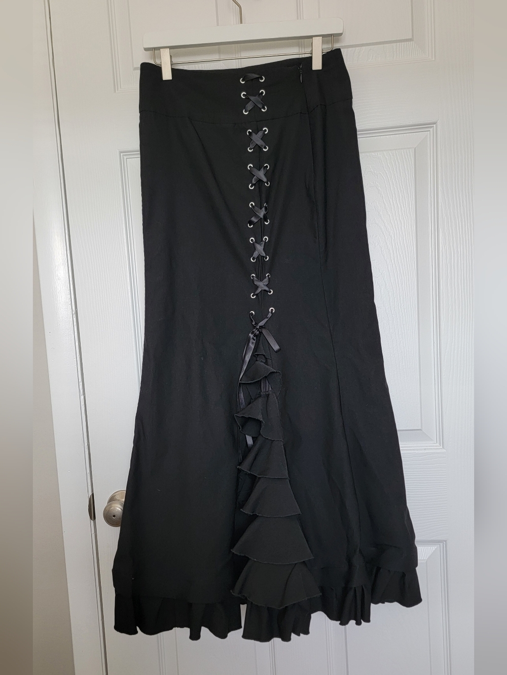 Belle Poque Gothic Victorian Mermaid Fishtail Long Skirt Size Medium